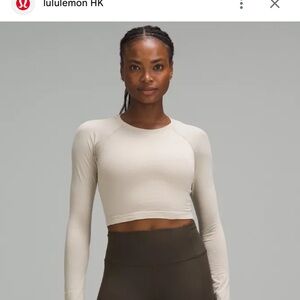 COPY - lululemon cropped long sleeve swiftly tech